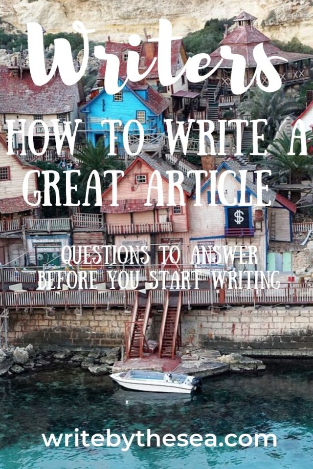 learn how to write an article