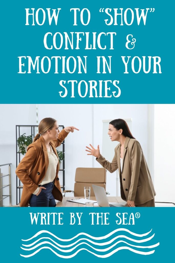 how to show conflict and emotion